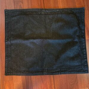 RLL Lauren Ralph Lauren Black Denim Standard Size Pillow Sham Cotton